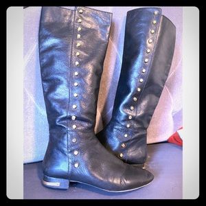 Black leather Michael kors boots